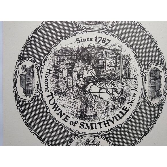 Smithville Village New Jersey Art Print Set Of 3 NJ Atlantic Historic Ed Sheetz - Picture 9 of 11